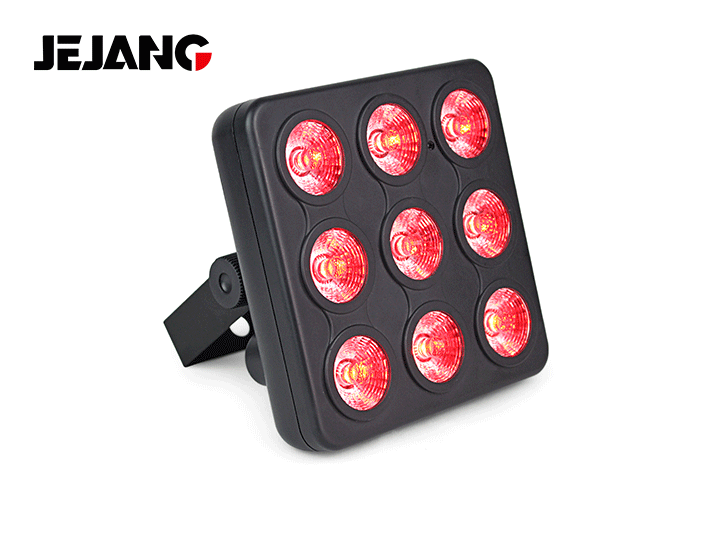 9Pcs remote square par light