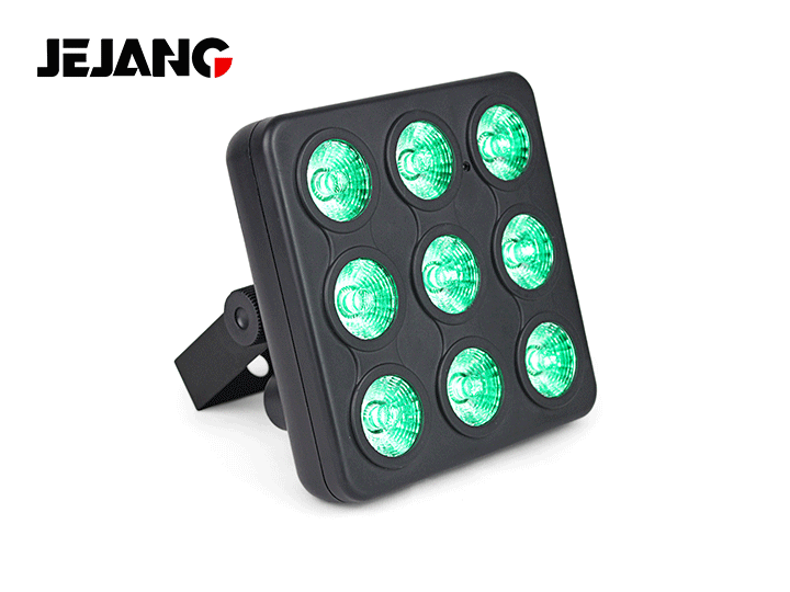 9Pcs remote square par light