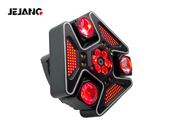 Triple-Head Ultra-Colorful Bee-Eye Design with LED Strip