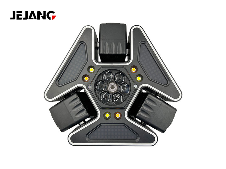Triple-Head Ultra-Colorful Bee-Eye Design with LED Strip